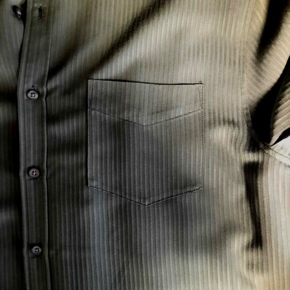 REUNION GREEN MEN'S XL SHIRT COLLAR BUTTON UP LONG SLEEVE DRESS WORK CASUAL‎ - Picture 3 of 7